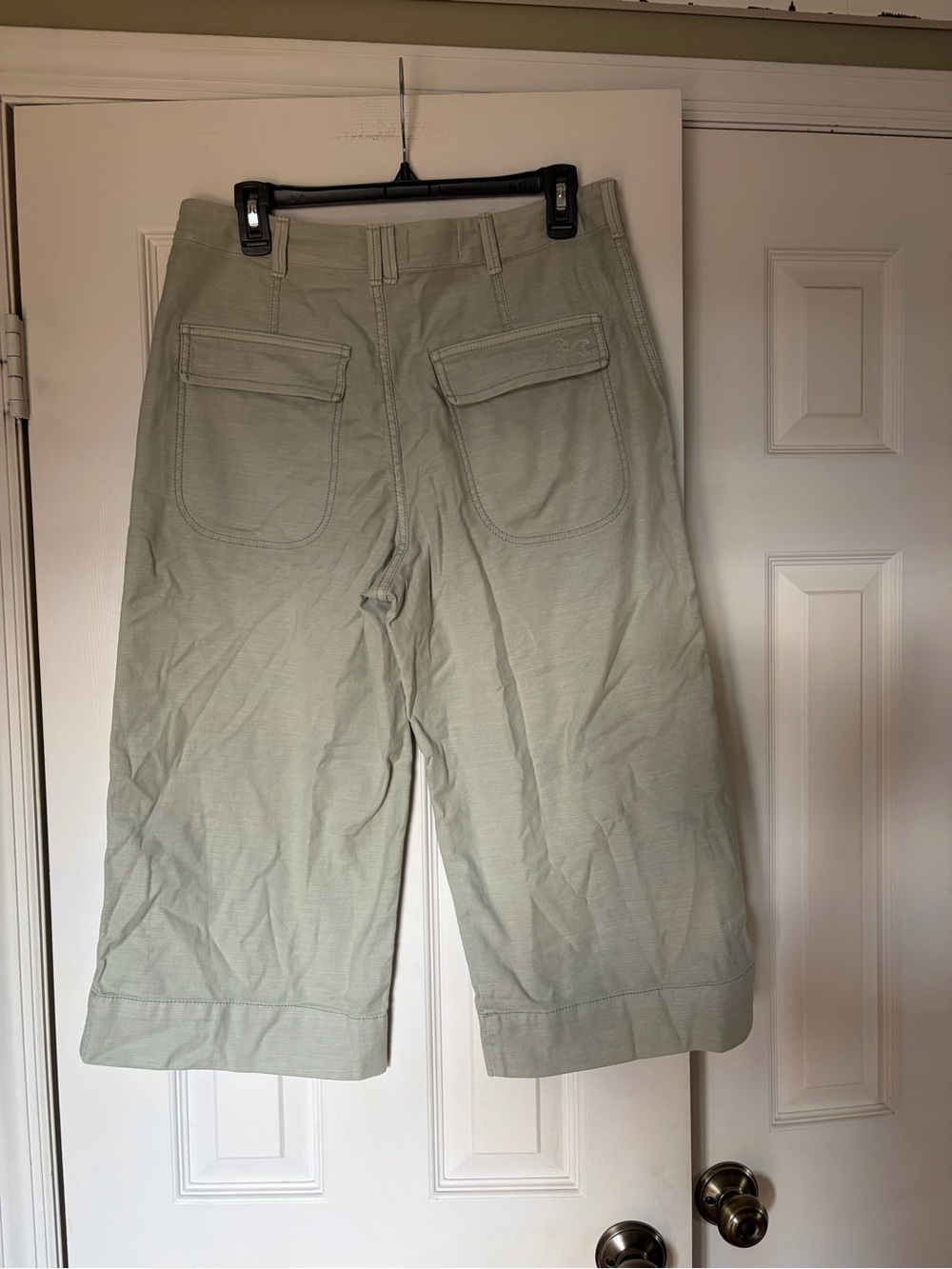 Anthropologie Pilcro Cropped Utility Pants Size29 Sage Green - Picture 9 of 9